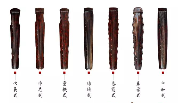 咸阳市十四种常见古琴样式（图集）
